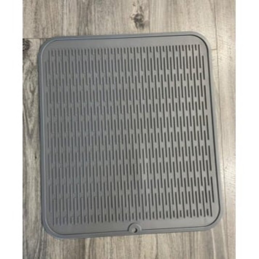 New Silicone Dish Drying Mat for Kitchen Counter, Eco-Friendly Quick Dry Dish